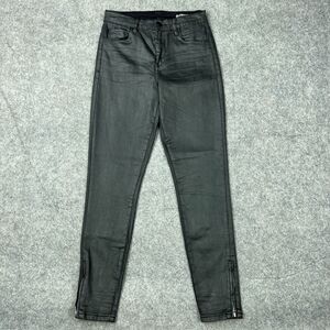 BlankNYC Jeans Womens 27 Black The Bond Skinny Faux Leather Stretch‎ Ankle Pants